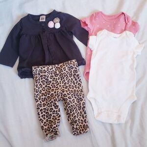 3 Month Girls Outfit Set